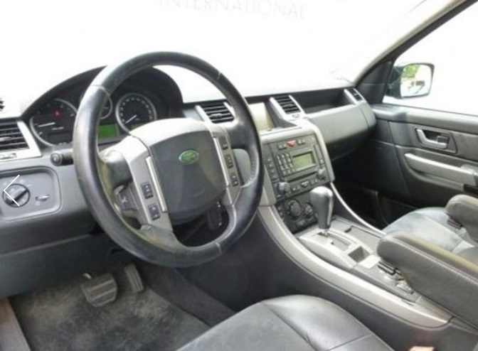 Left hand drive car LANDROVER RANGE ROVER SPORT (01/10/2009) - 